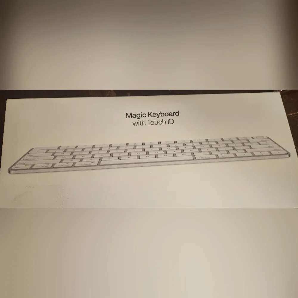 Apple Magic Keyboard with Touch ID - White and Silver